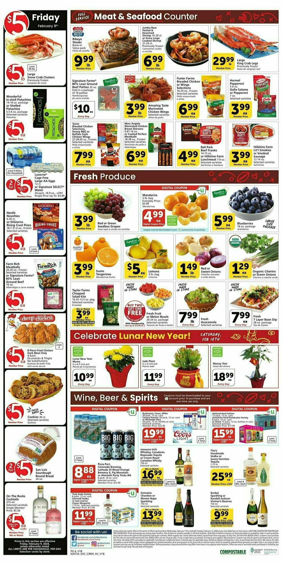 Vons Weekly Ad from February 7