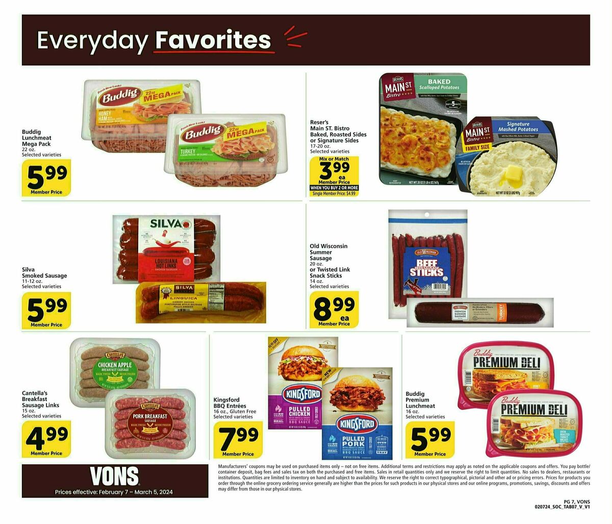 Vons Big Book of Savings Weekly Ad from February 7