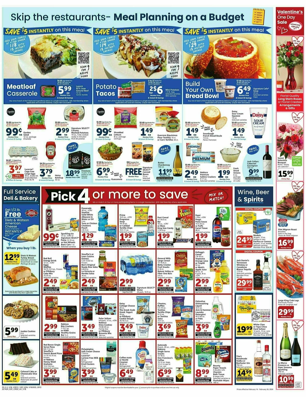 Vons Weekly Ad from February 14