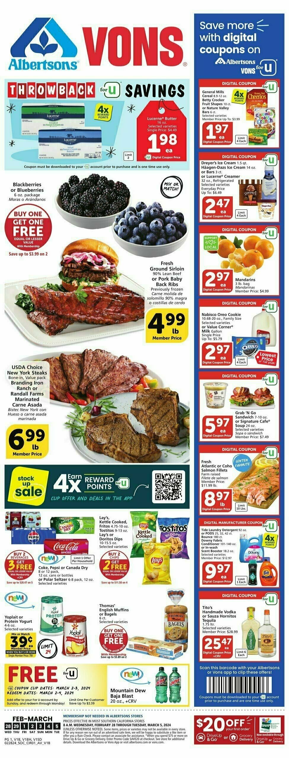 Vons Weekly Ad from February 28