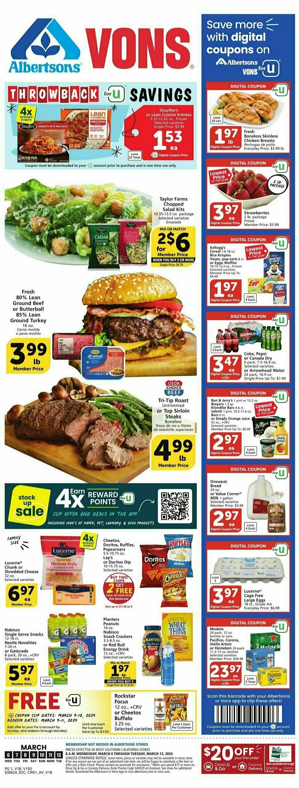 Vons Weekly Ad from March 6