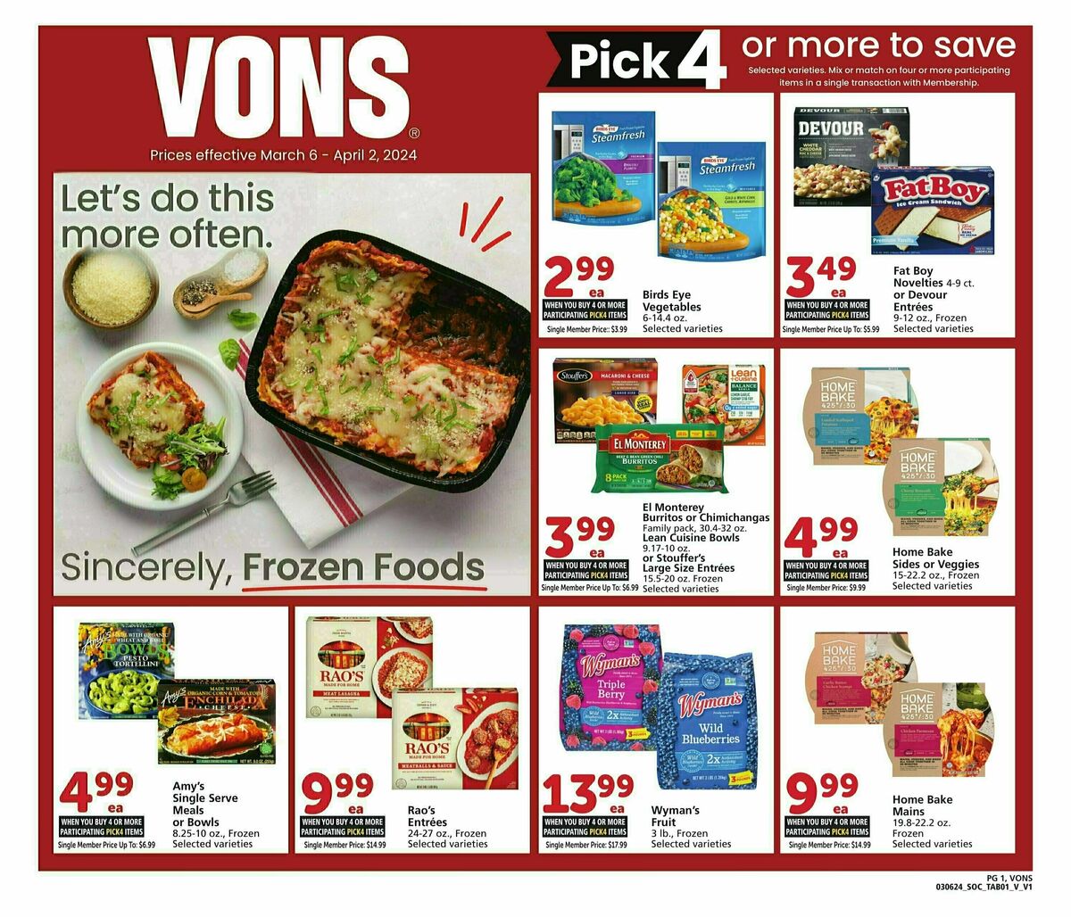 Vons Big Book of Savings Weekly Ad from March 6