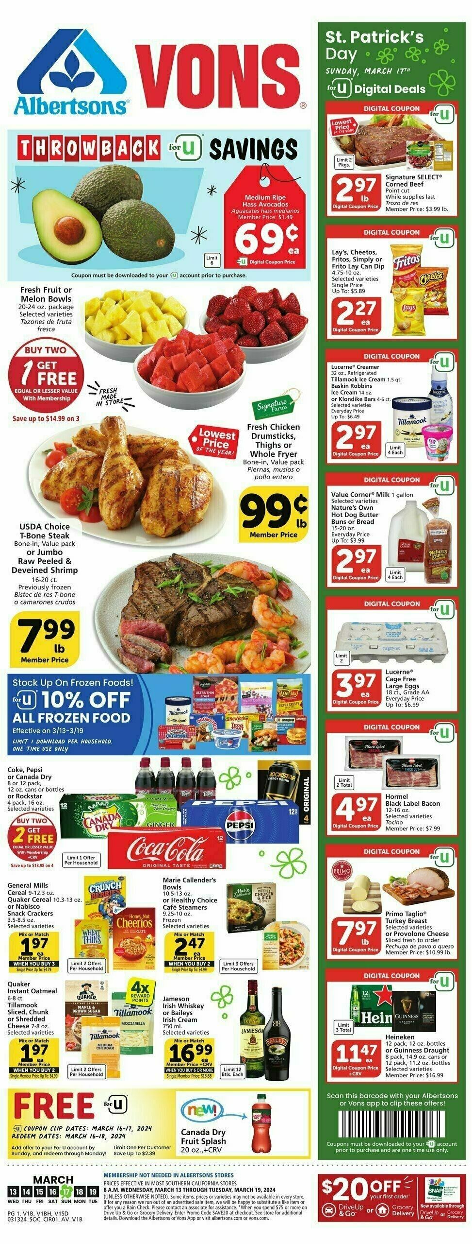 Vons Weekly Ad Weekly Ad from March 13