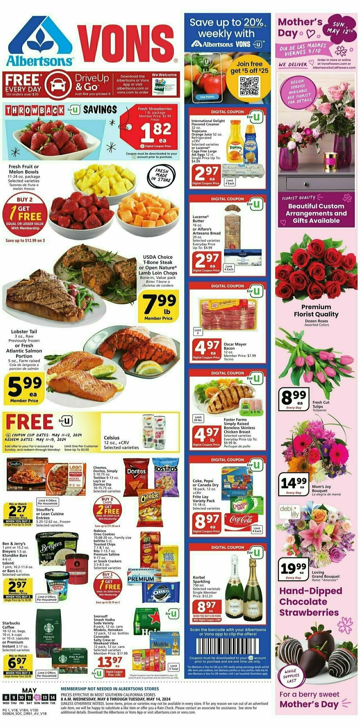 Vons Weekly Ad from May 8