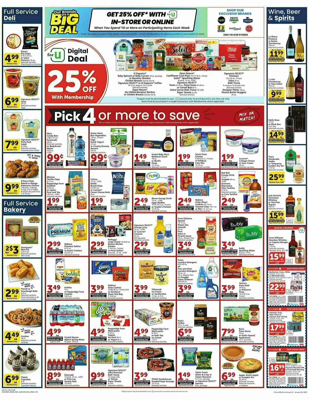 Vons Weekly Ad from January 22