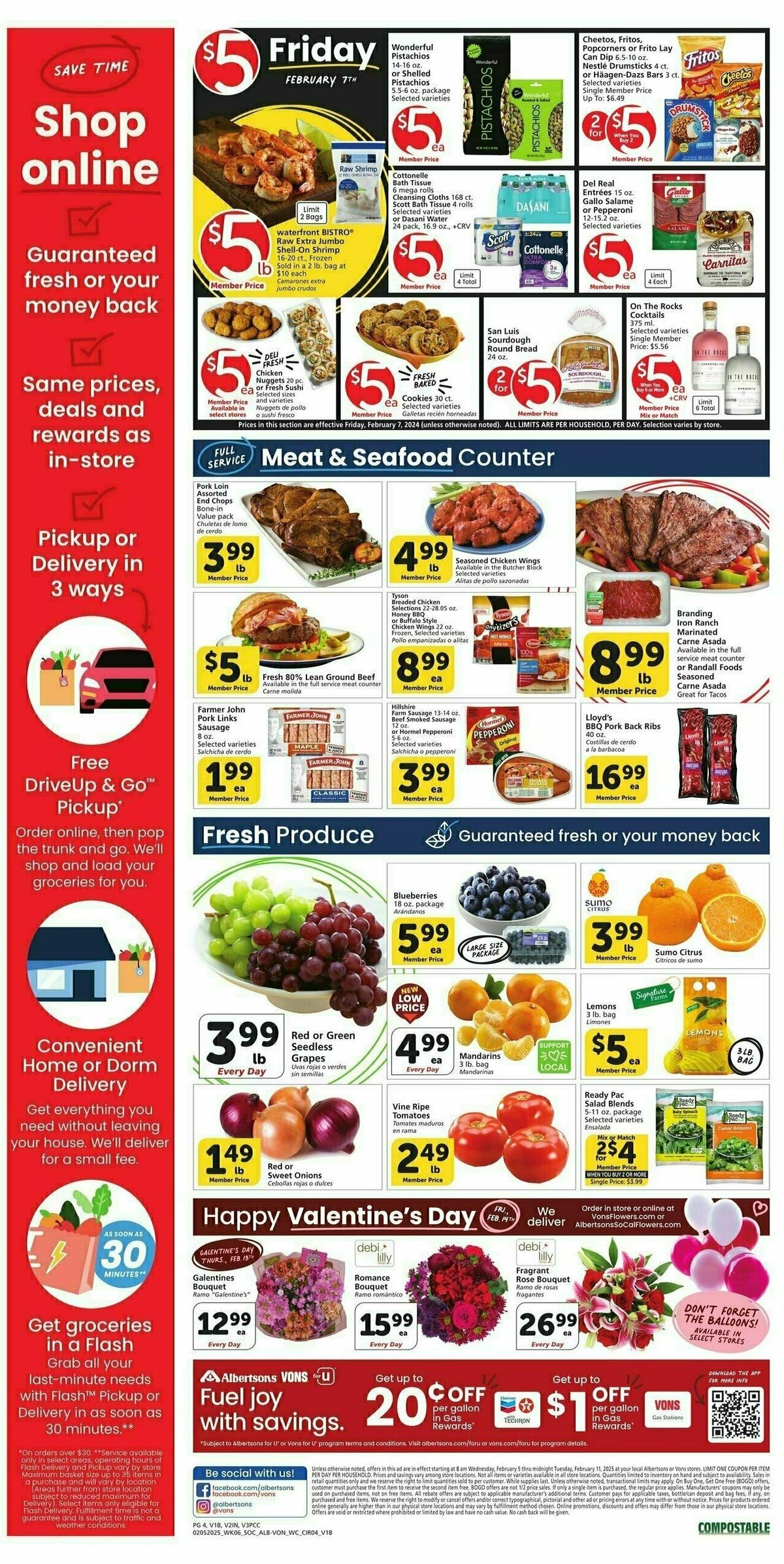 Vons Weekly Ad from February 5