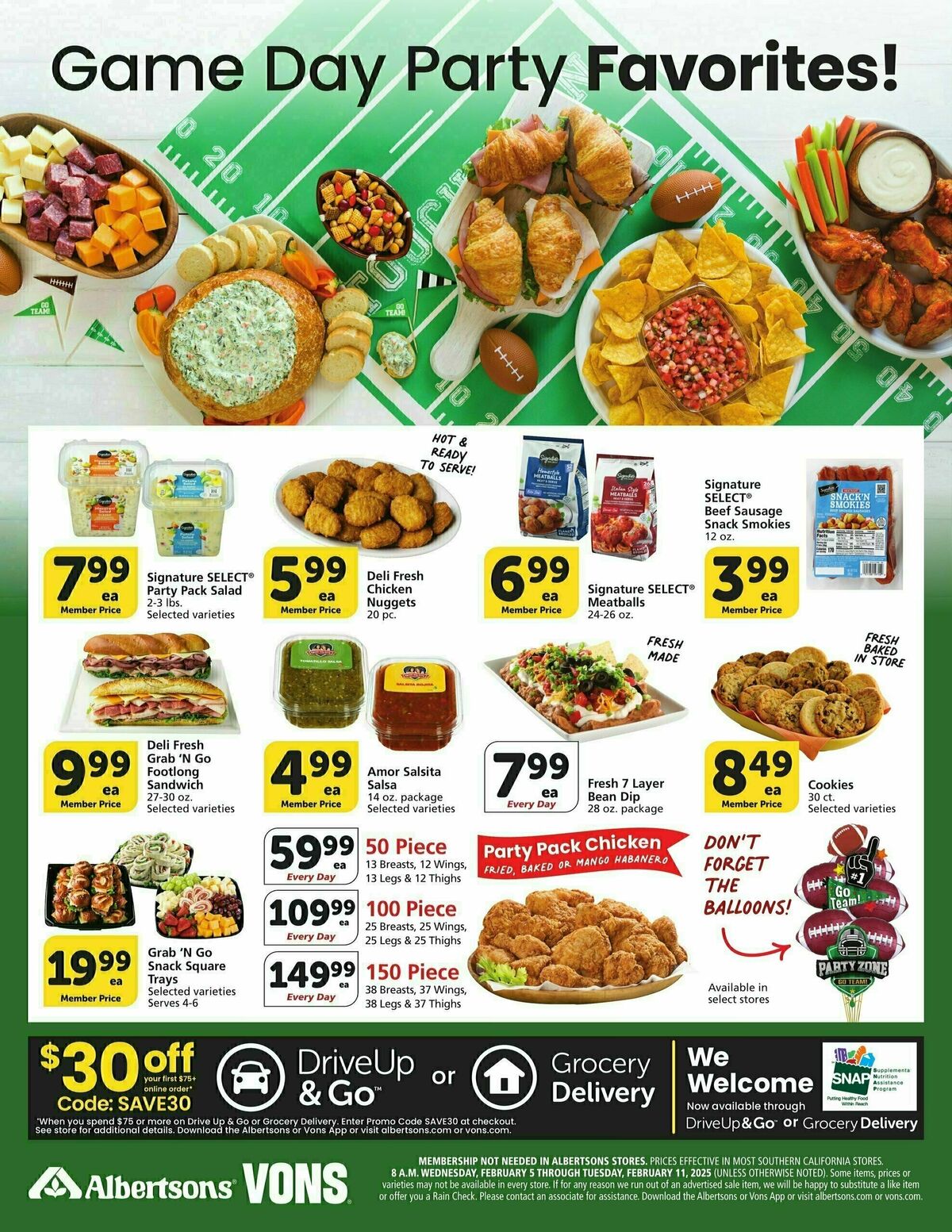 Vons Specialty Publication Weekly Ad from February 5