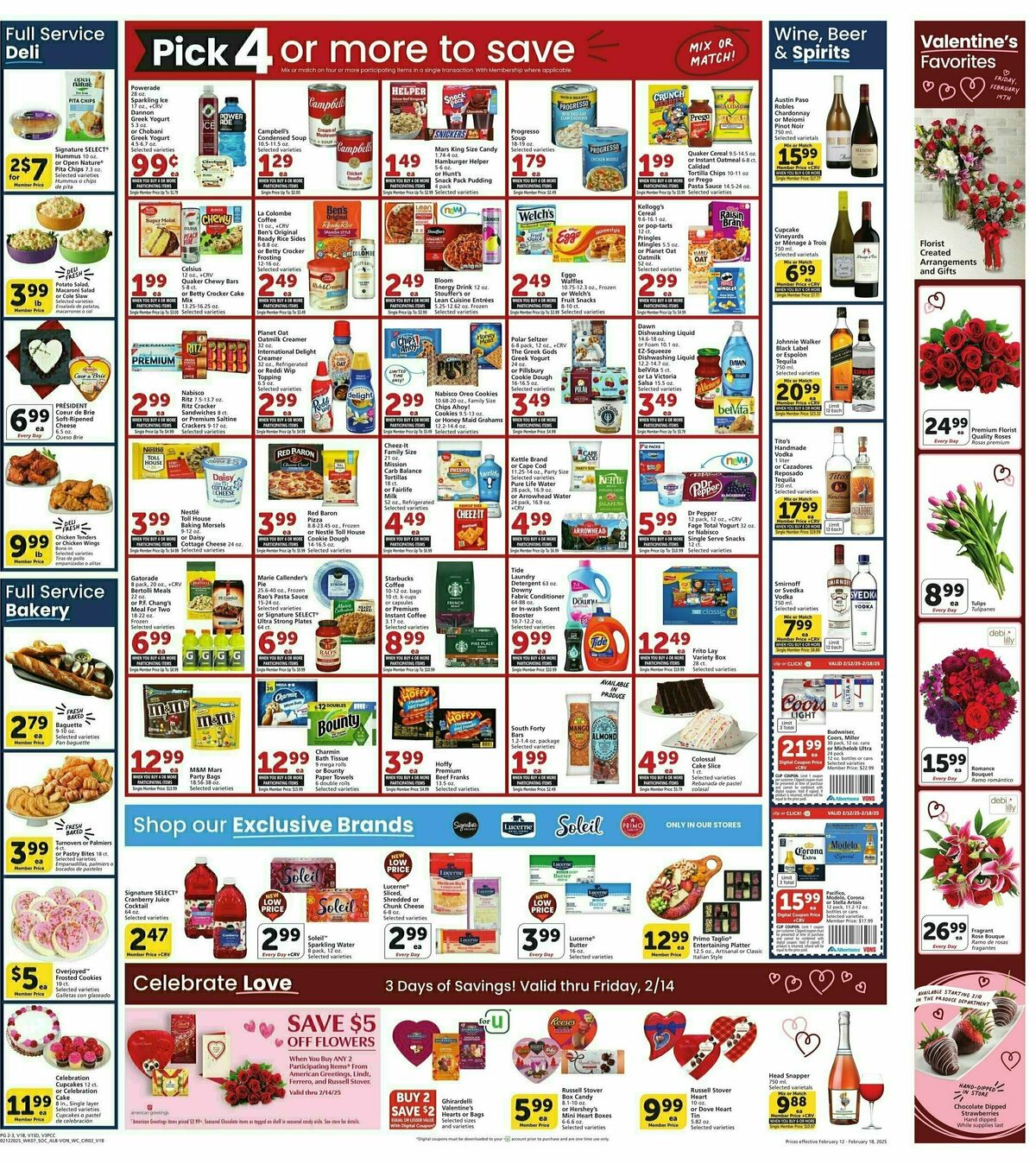 Vons Weekly Ad from February 12