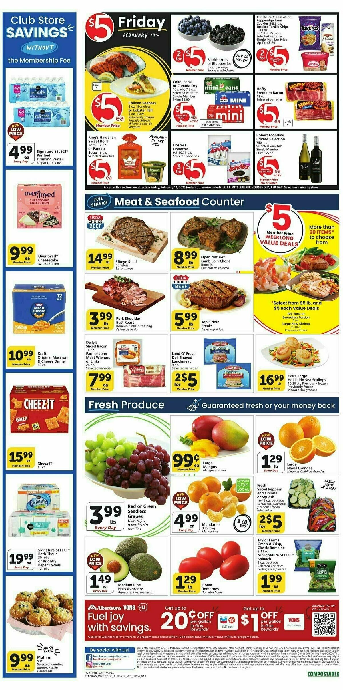Vons Weekly Ad from February 12