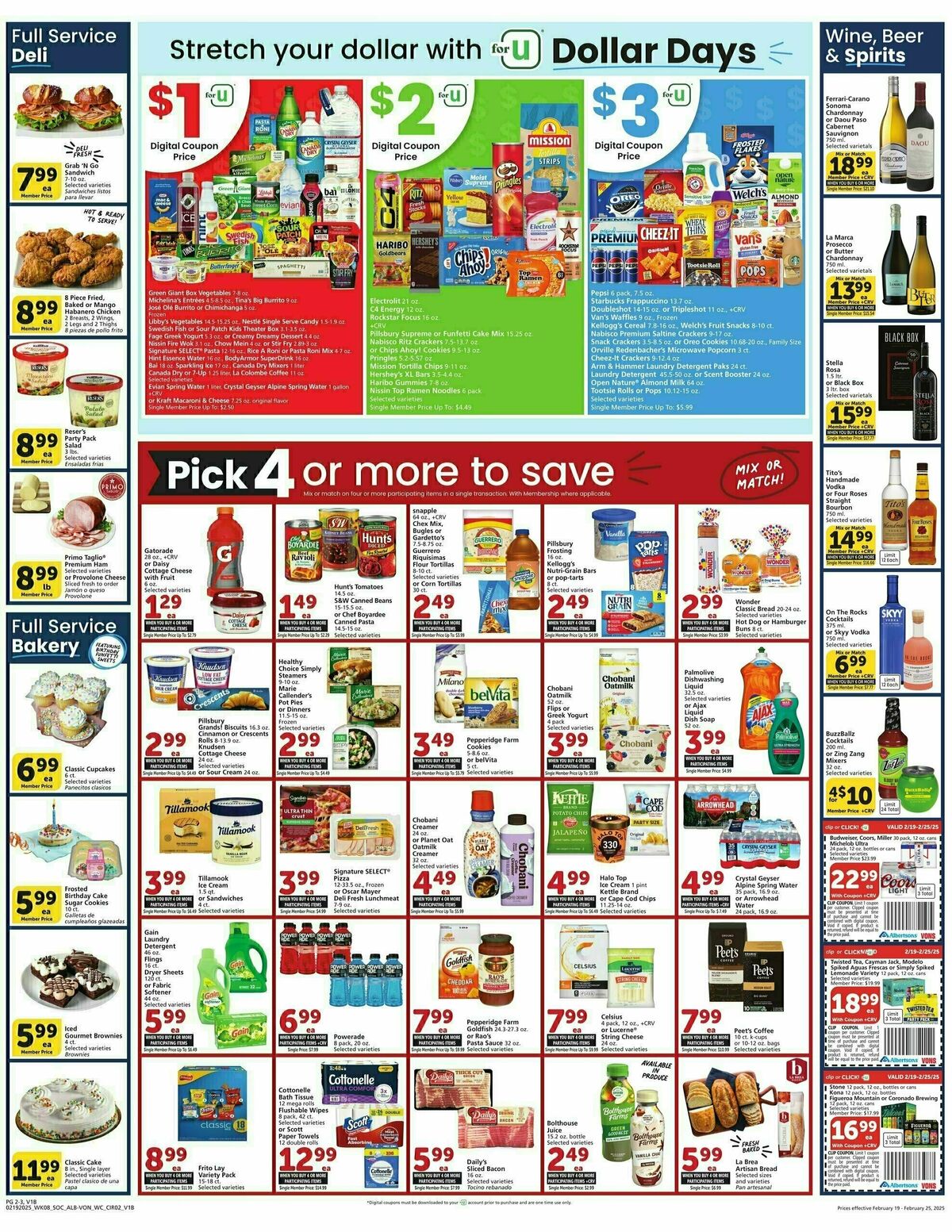 Vons Weekly Ad from February 19