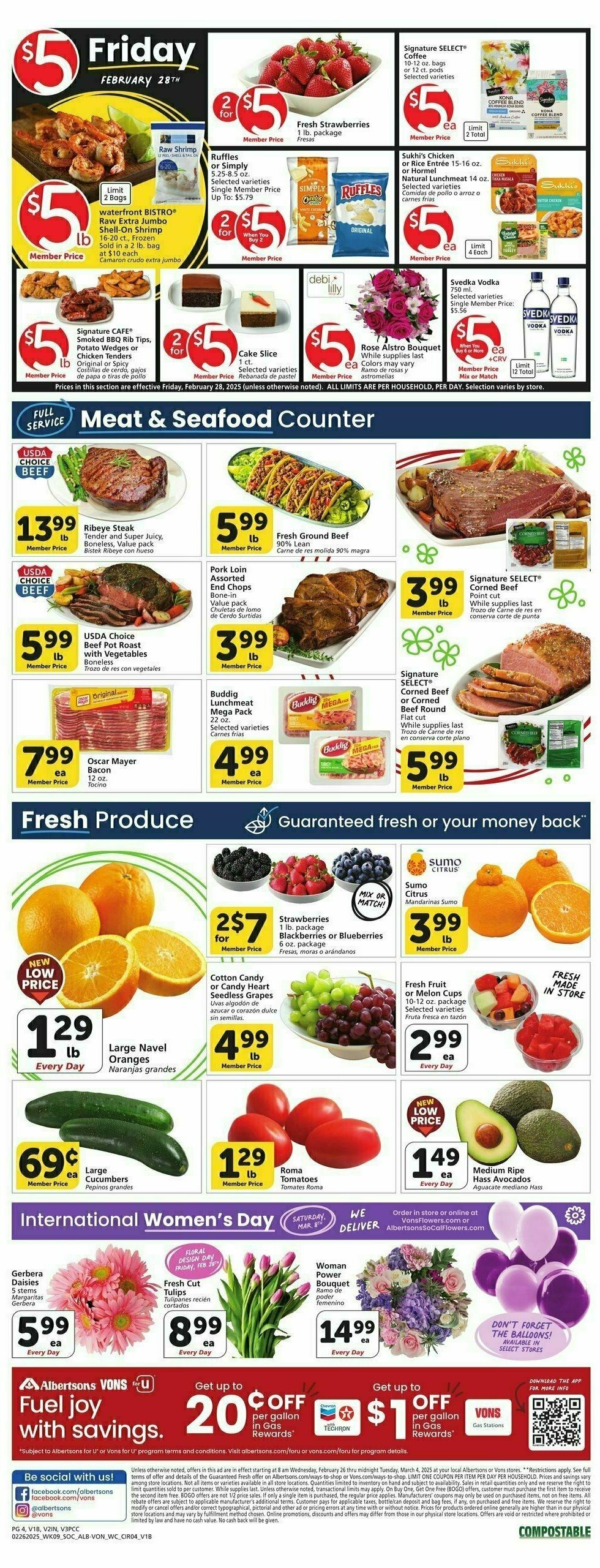 Vons Weekly Ad from February 26