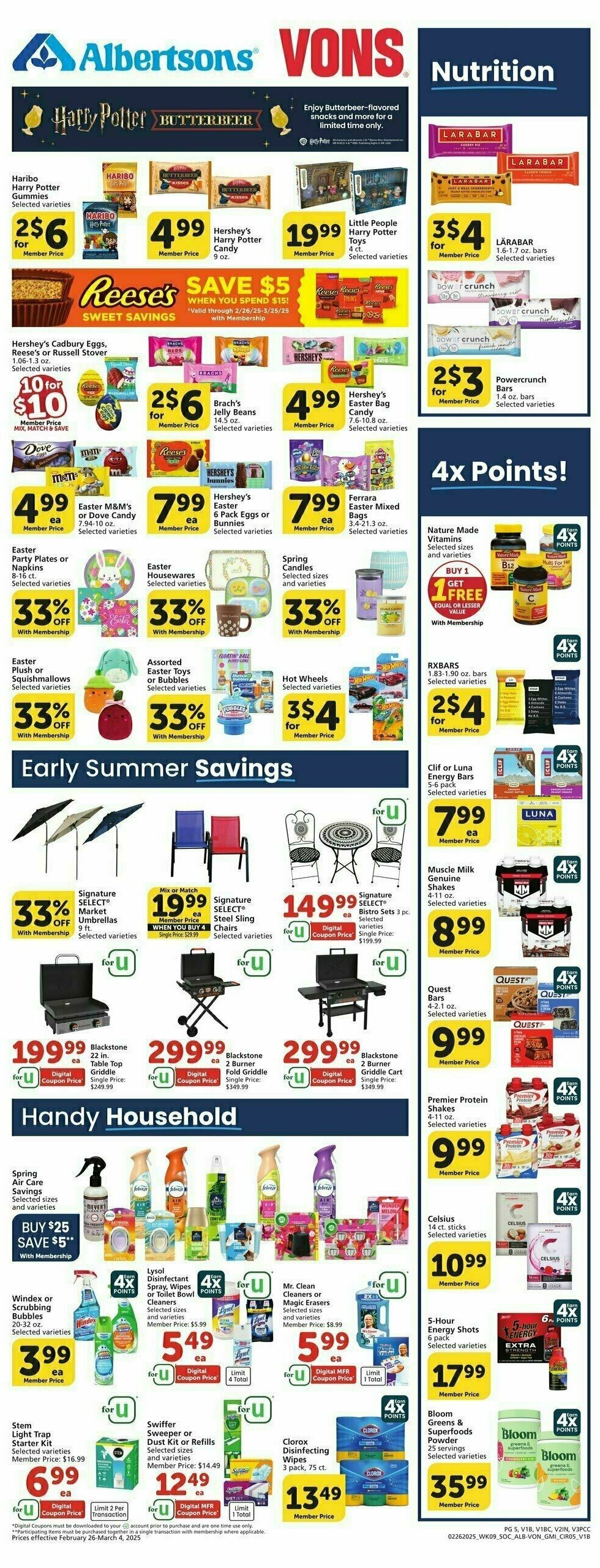 Vons Weekly Ad from February 26