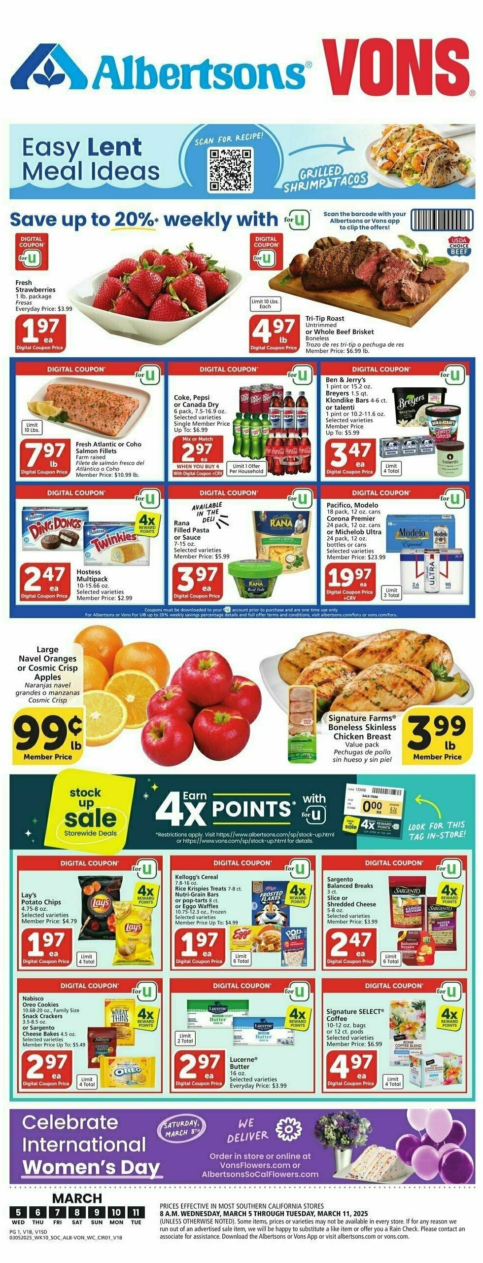Vons Weekly Ad from March 5