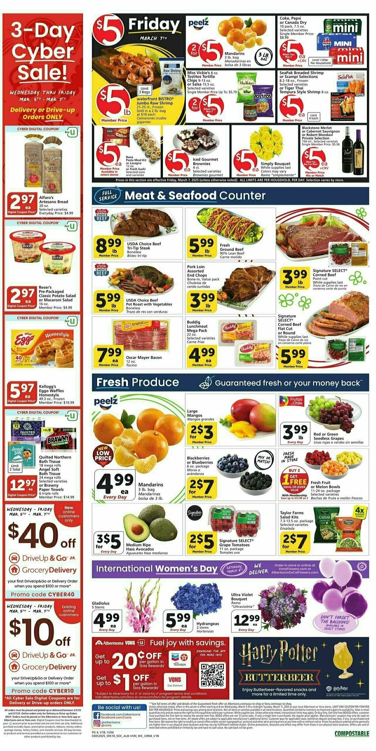 Vons Weekly Ad from March 5