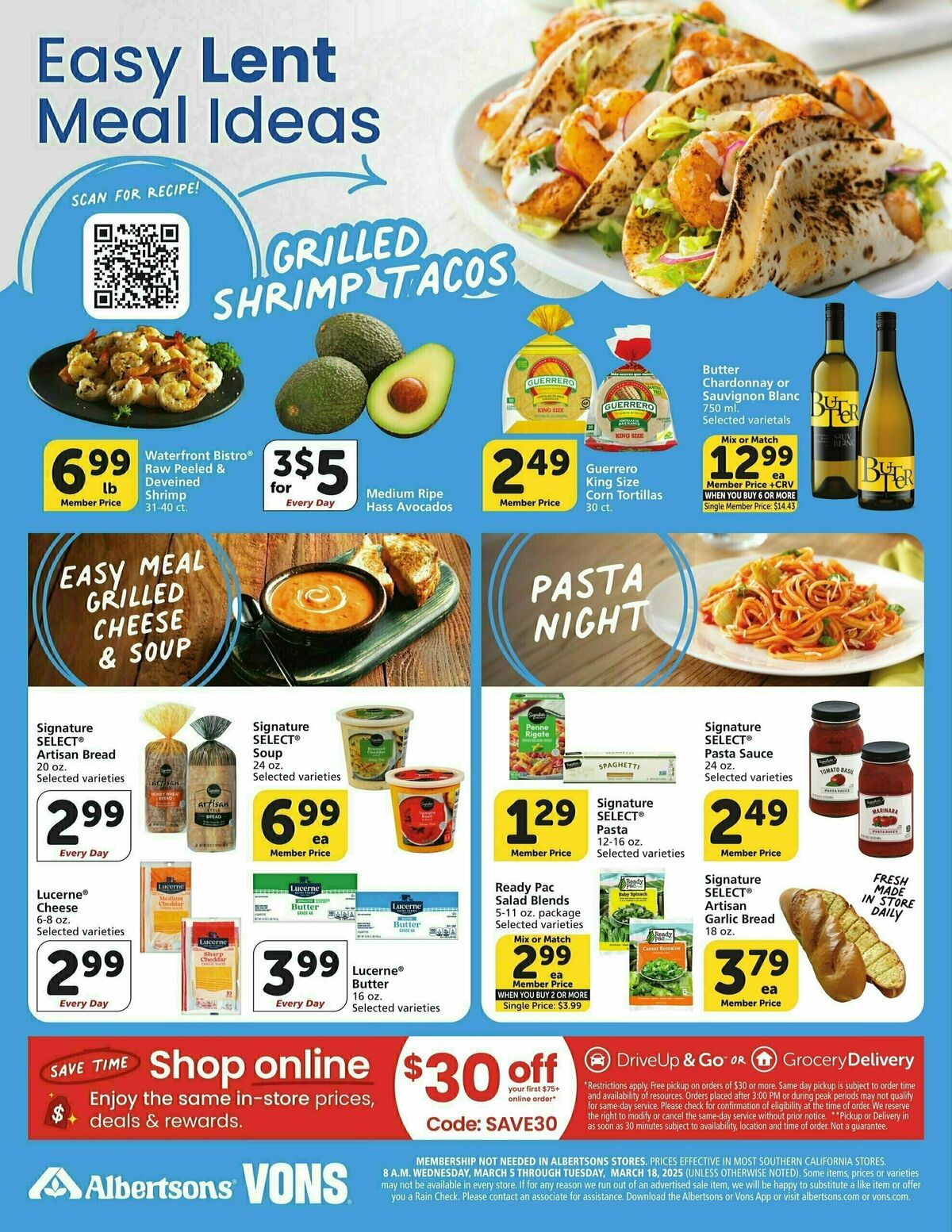 Vons Specialty Publication Weekly Ad from March 5