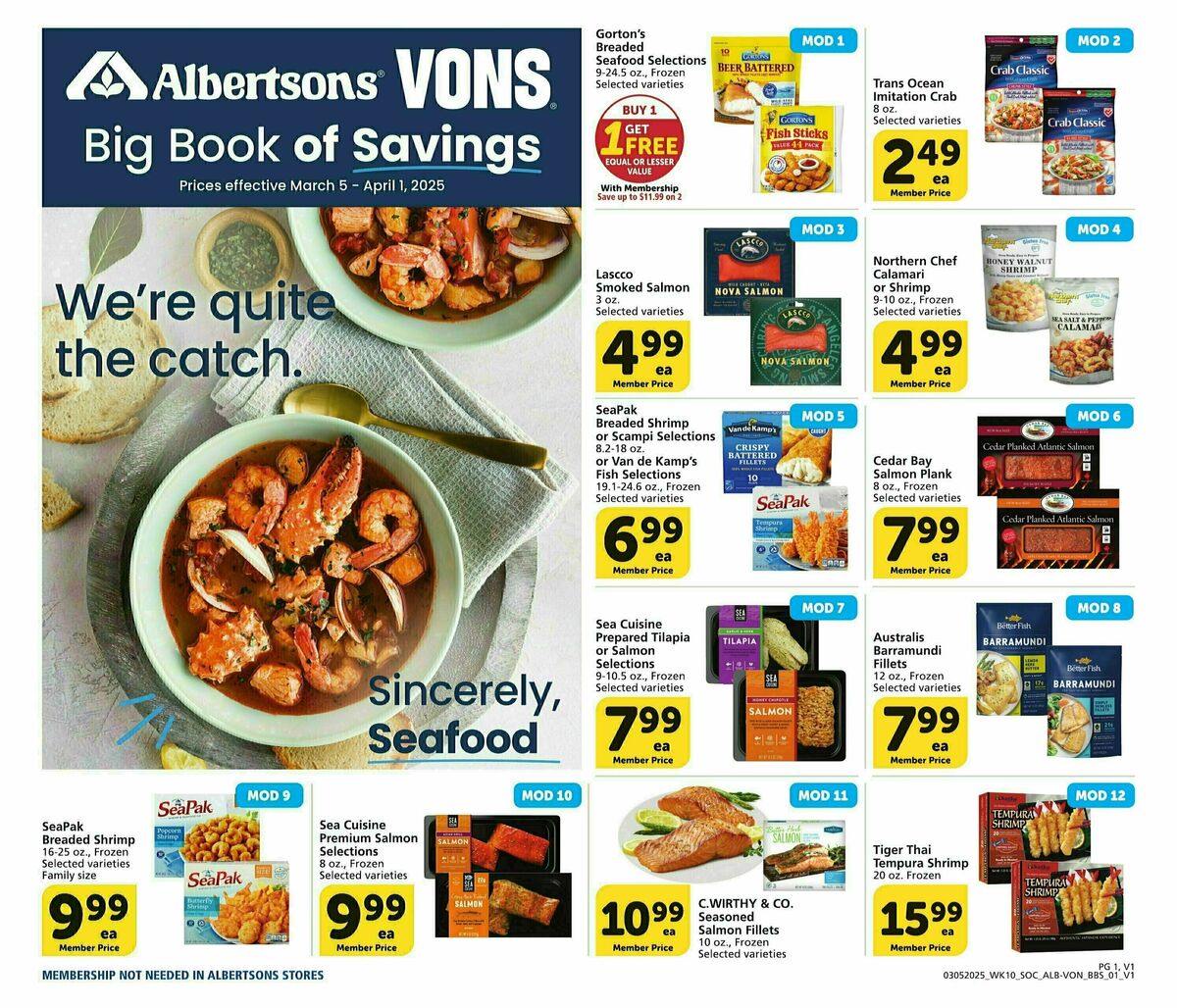 Vons Big Book of Savings Weekly Ad from March 5