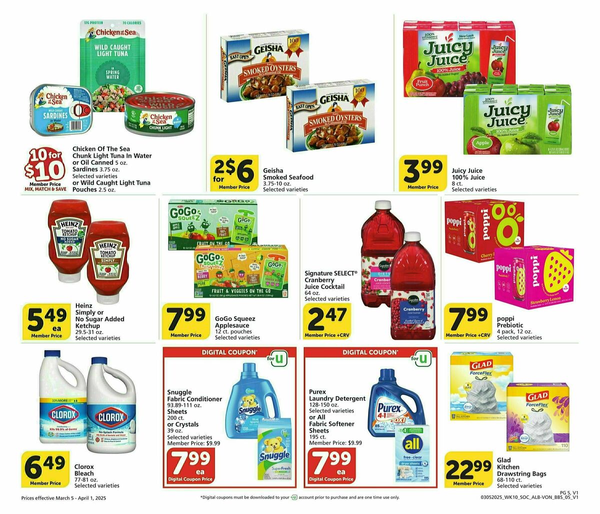 Vons Big Book of Savings Weekly Ad from March 5