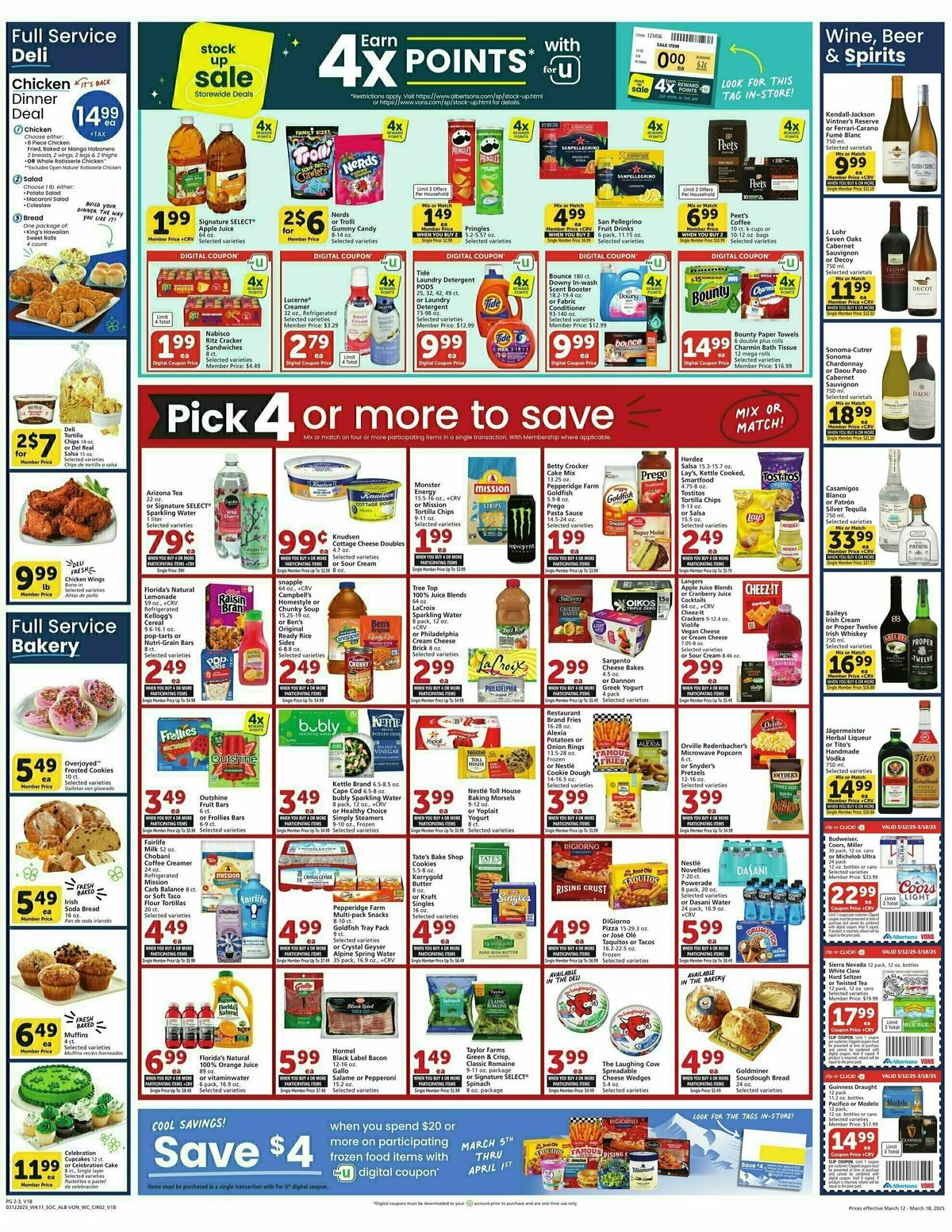Vons Weekly Ad from March 12