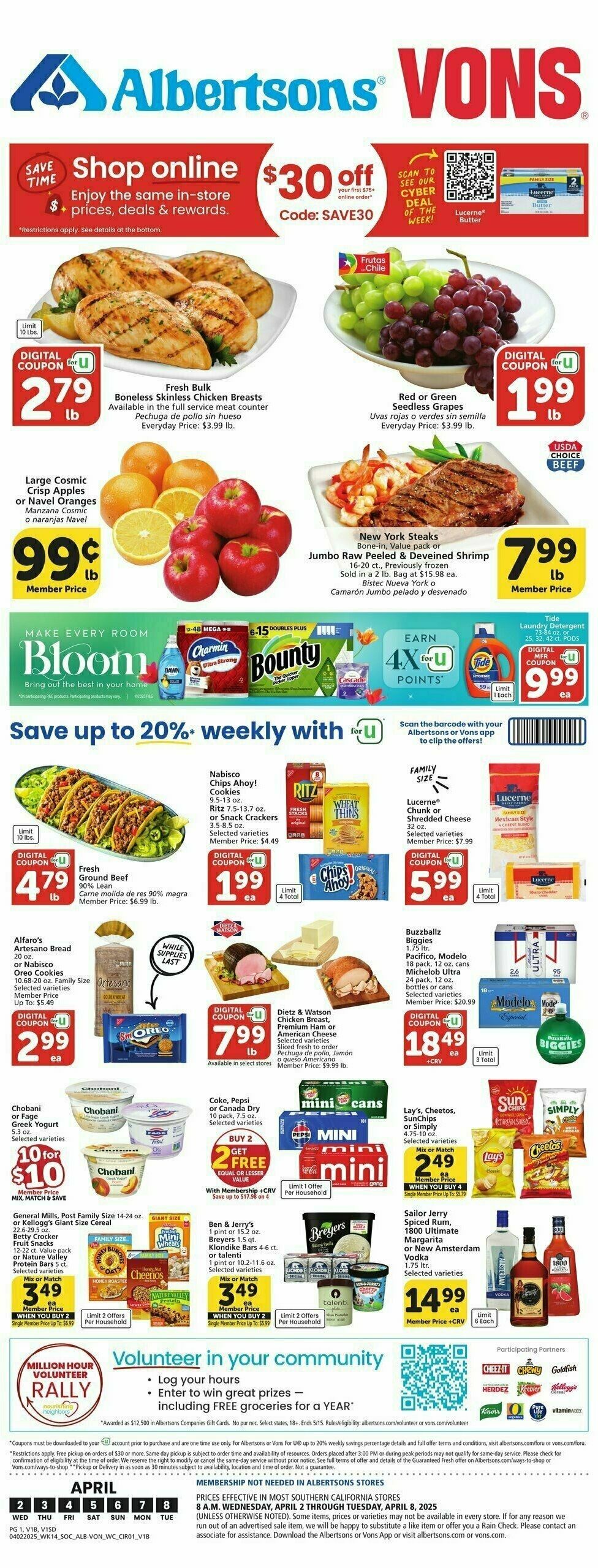Vons Weekly Ad from April 2