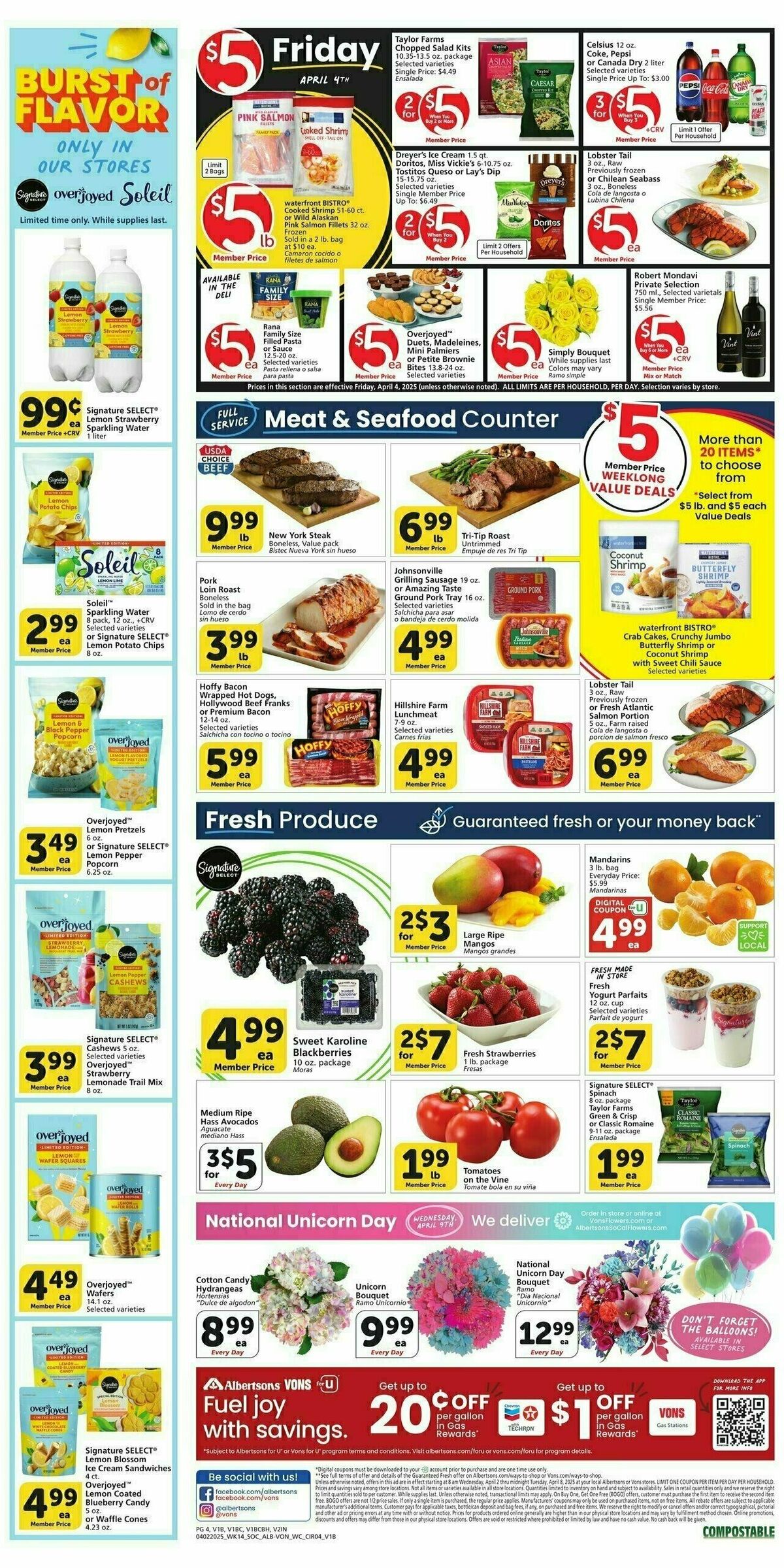Vons Weekly Ad from April 2