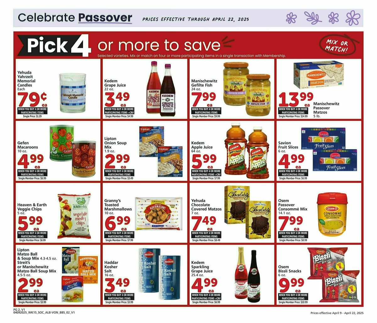 Vons Big Book of Savings Weekly Ad from April 9