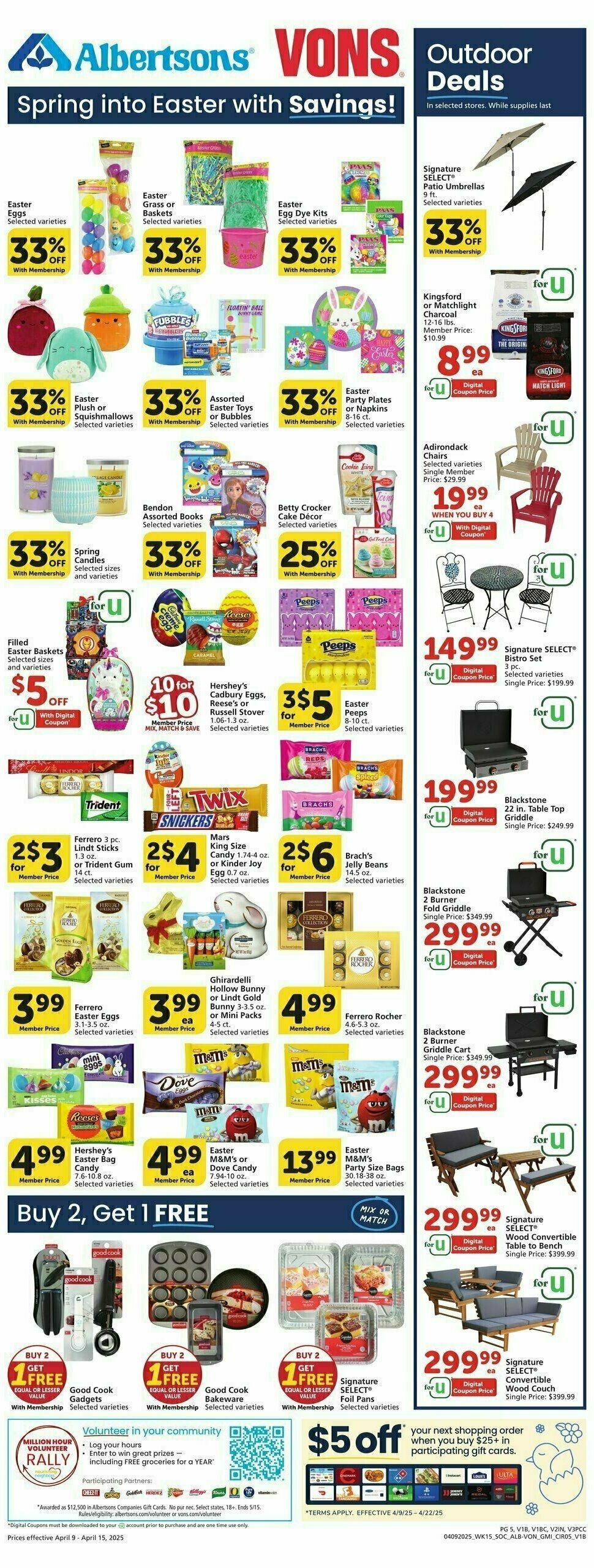 Vons Weekly Ad from April 9
