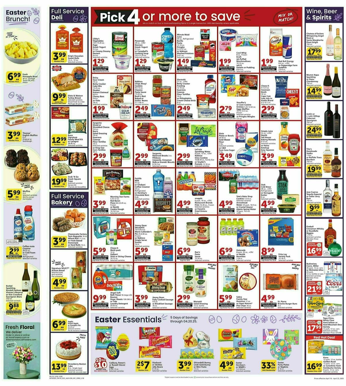 Vons Weekly Ad from April 16
