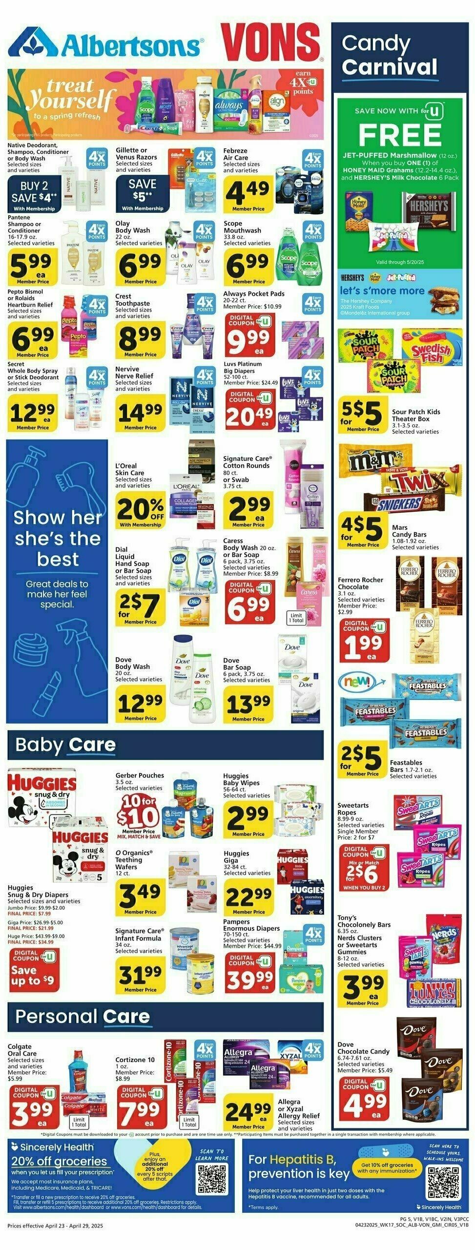 Vons Weekly Ad from April 23