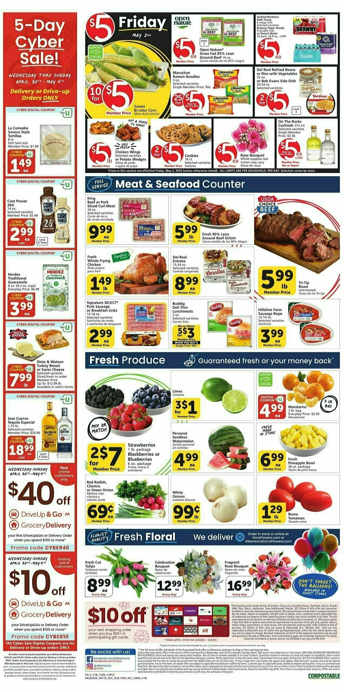 Vons Weekly Ad from April 30