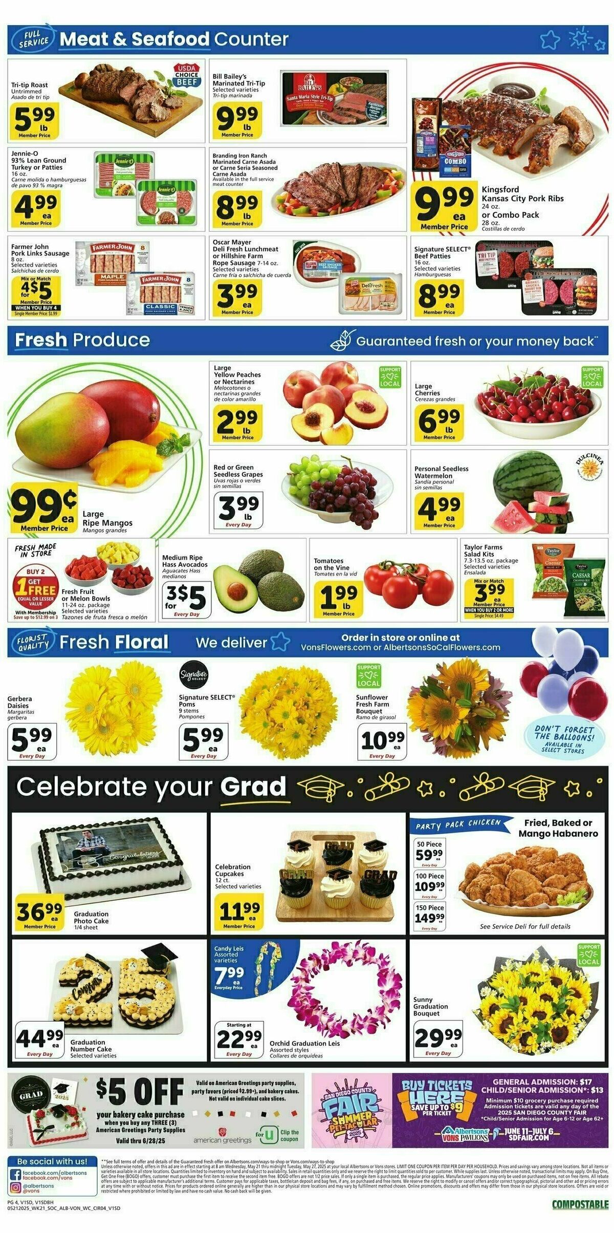 Vons Weekly Ad from May 21