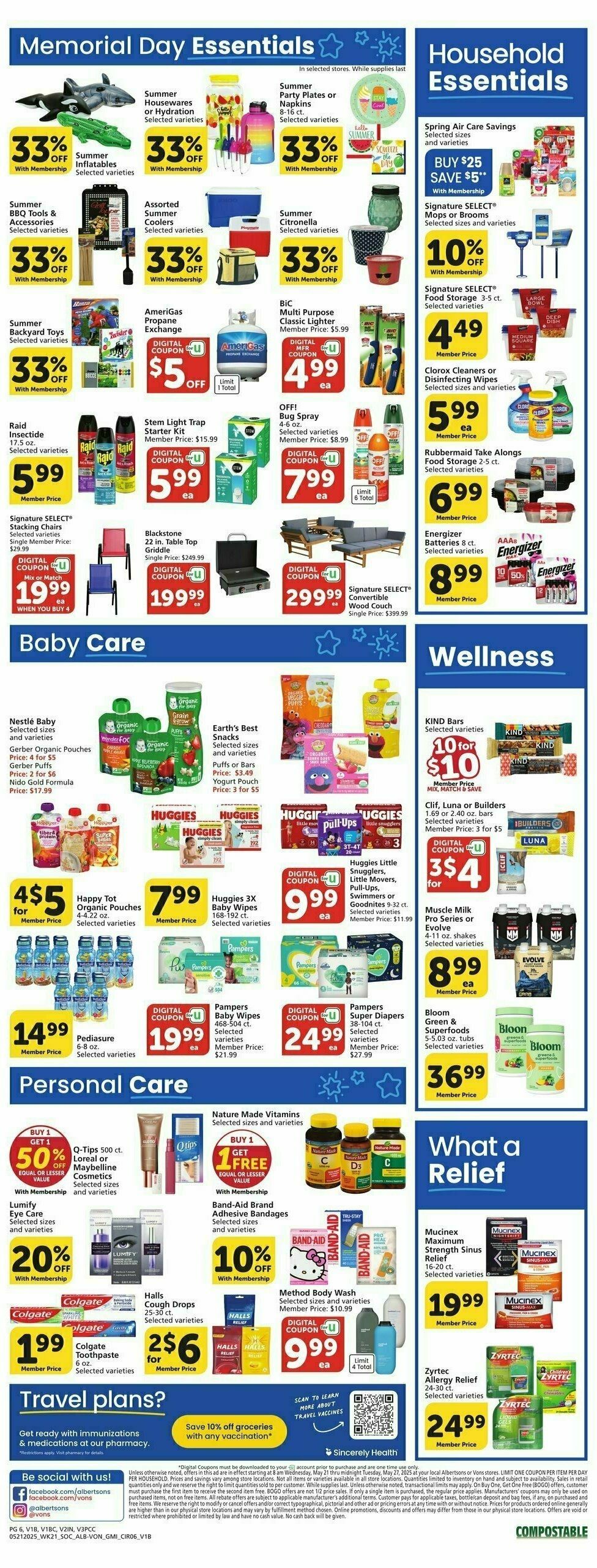 Vons Weekly Ad from May 21
