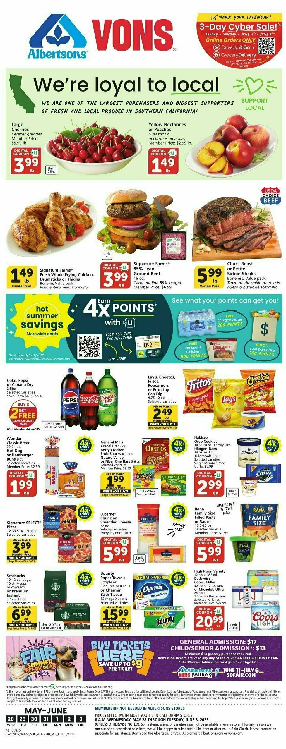 Vons Weekly Ad from May 28