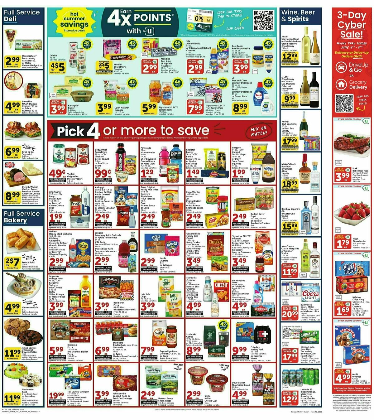 Vons Weekly Ad from June 4