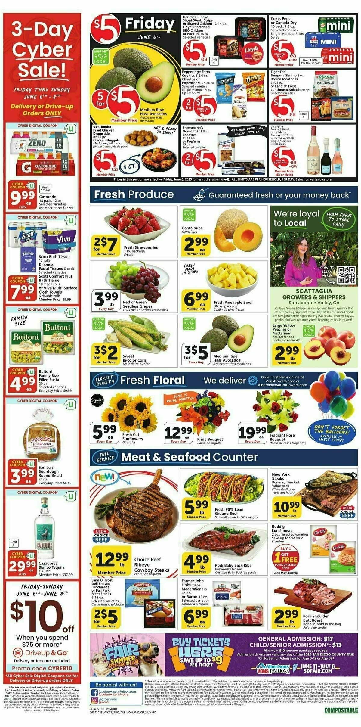 Vons Weekly Ad from June 4