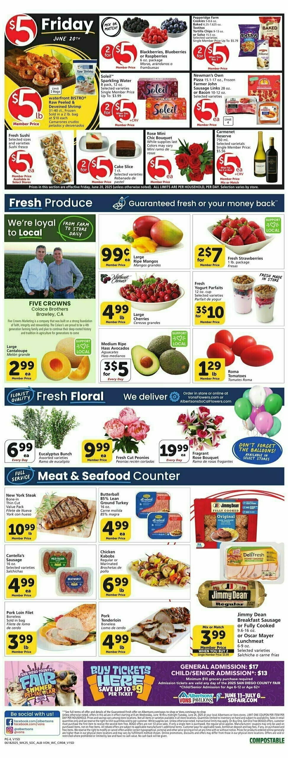 Vons Weekly Ad from June 18