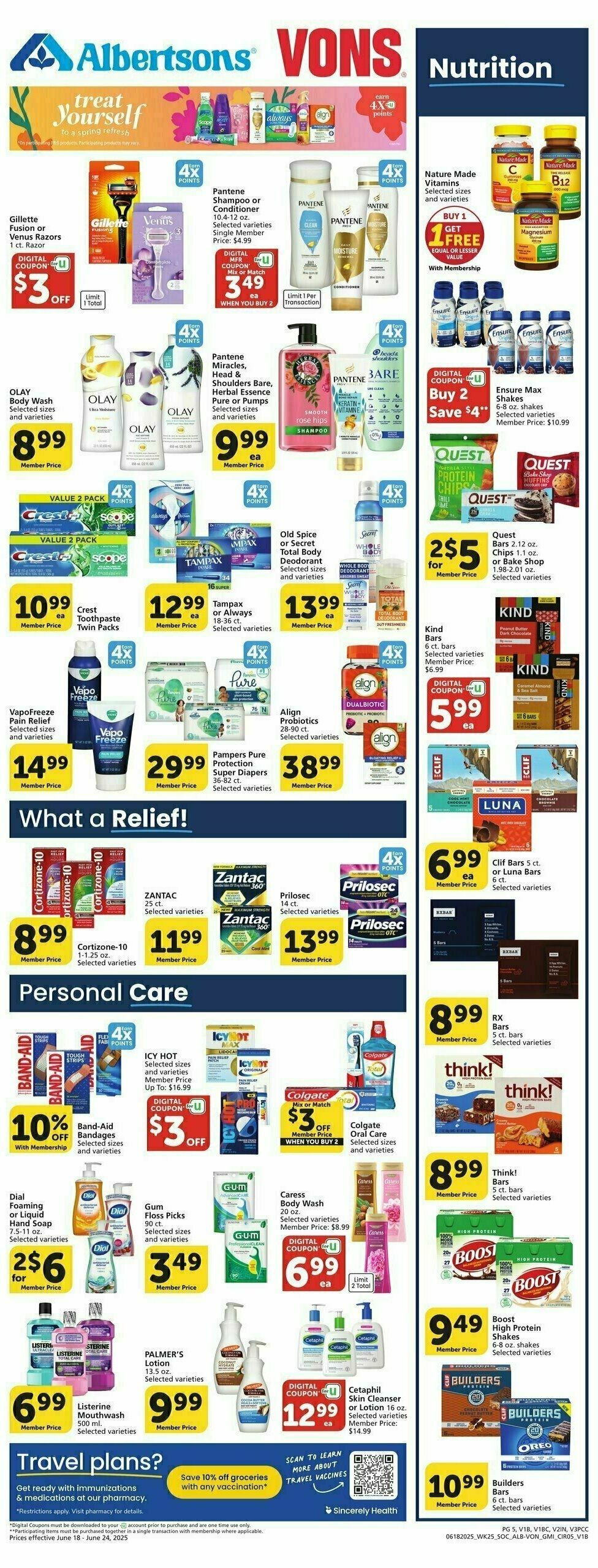Vons Weekly Ad from June 18