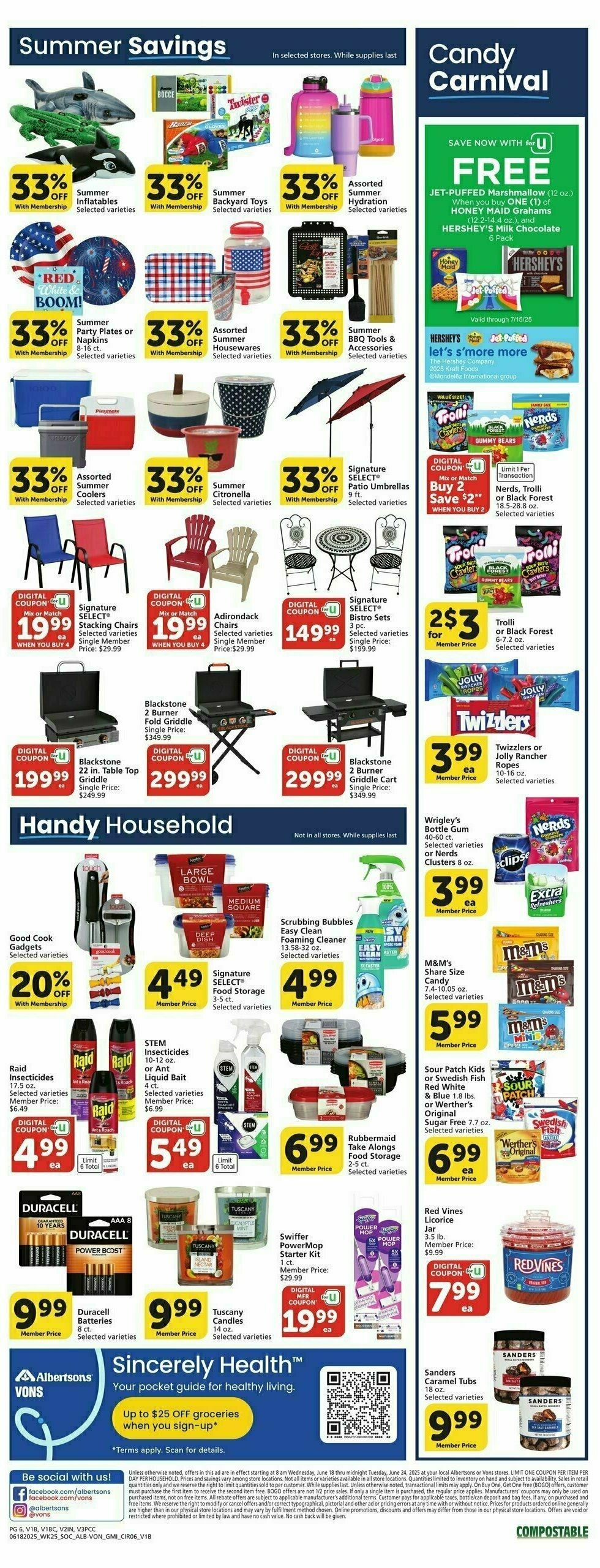 Vons Weekly Ad from June 18