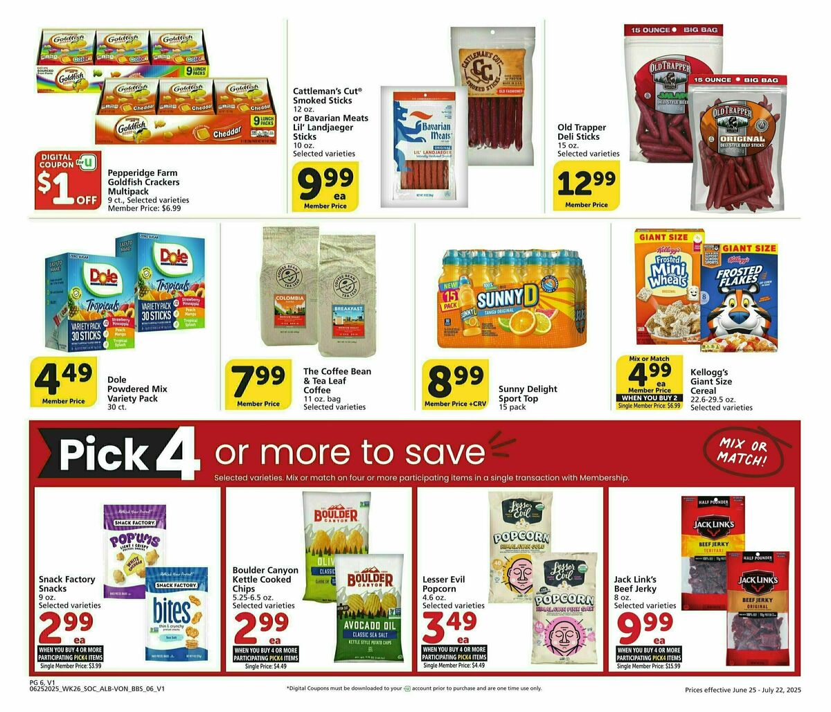 Vons Big Book of Savings Weekly Ad from June 25