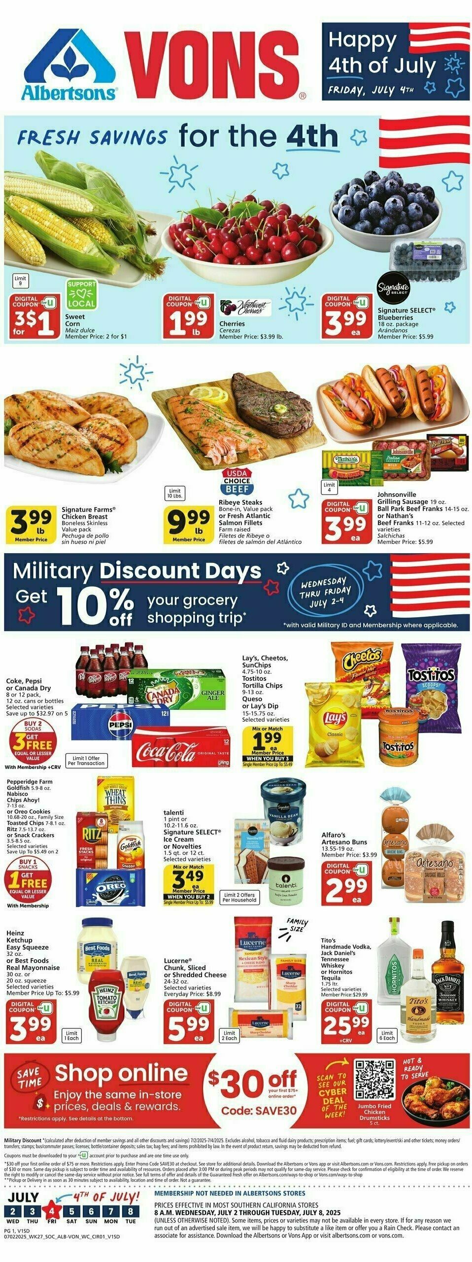 Vons Weekly Ad from July 2
