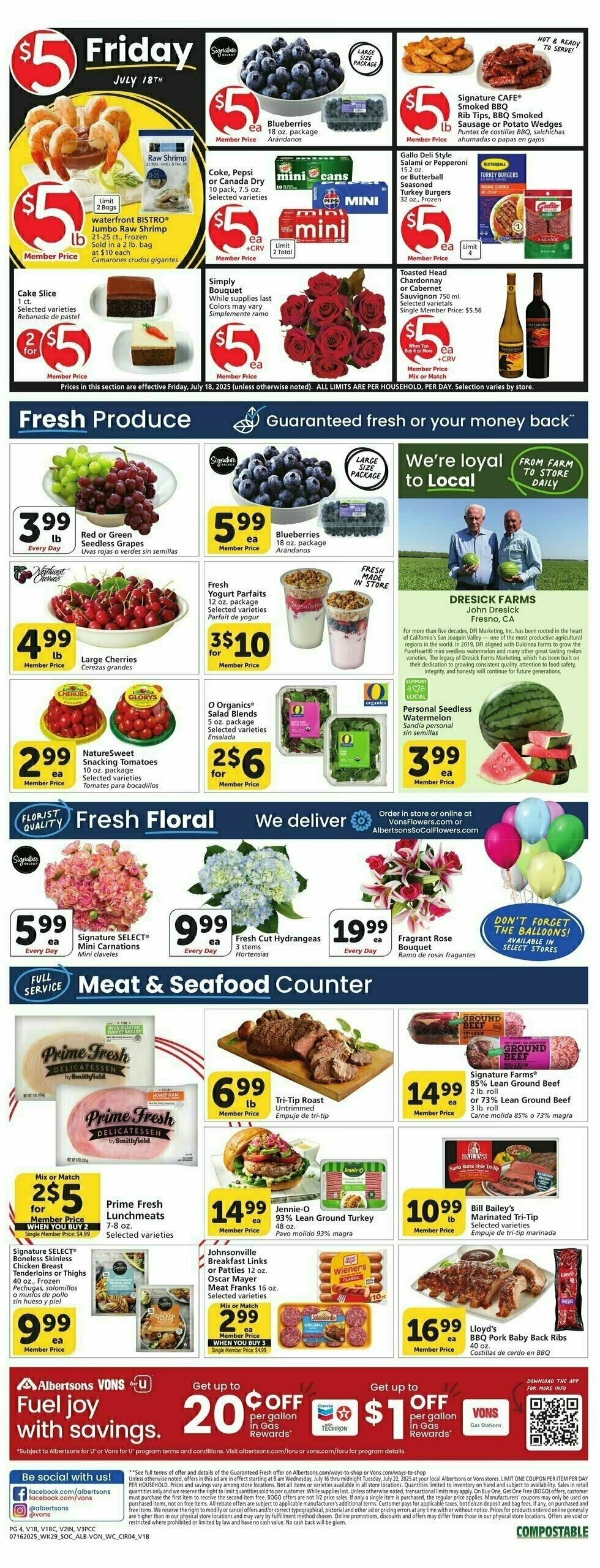 Vons Weekly Ad from July 16