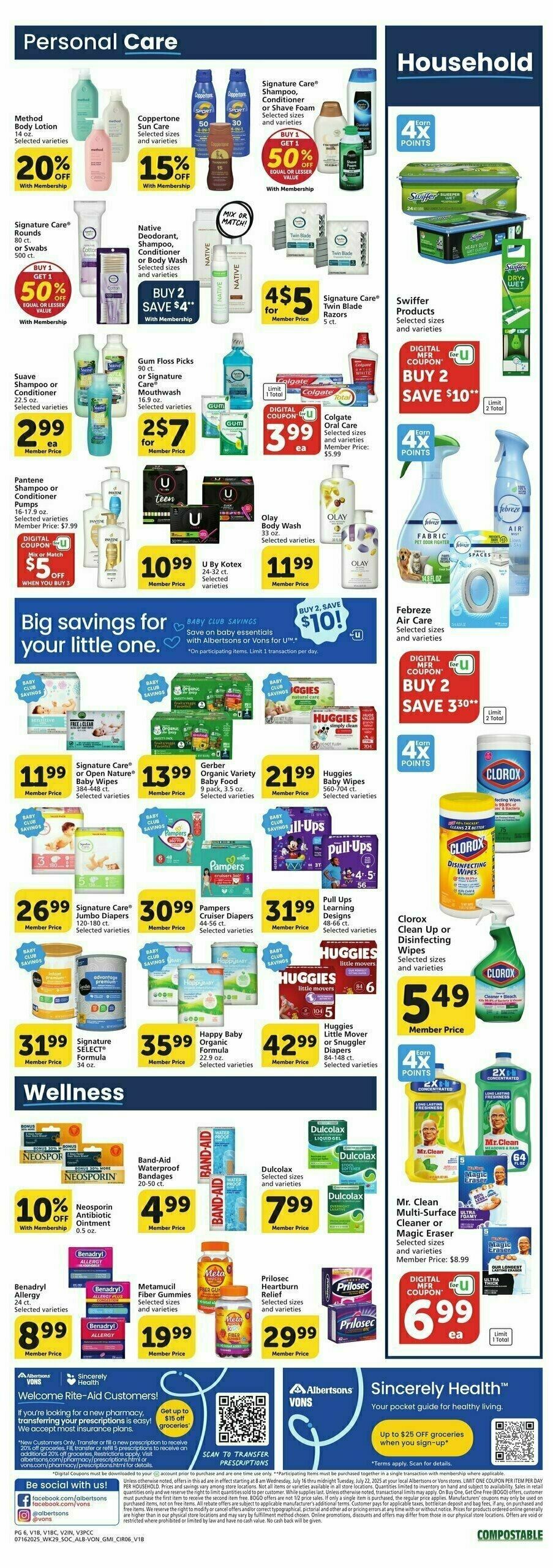 Vons Weekly Ad from July 16