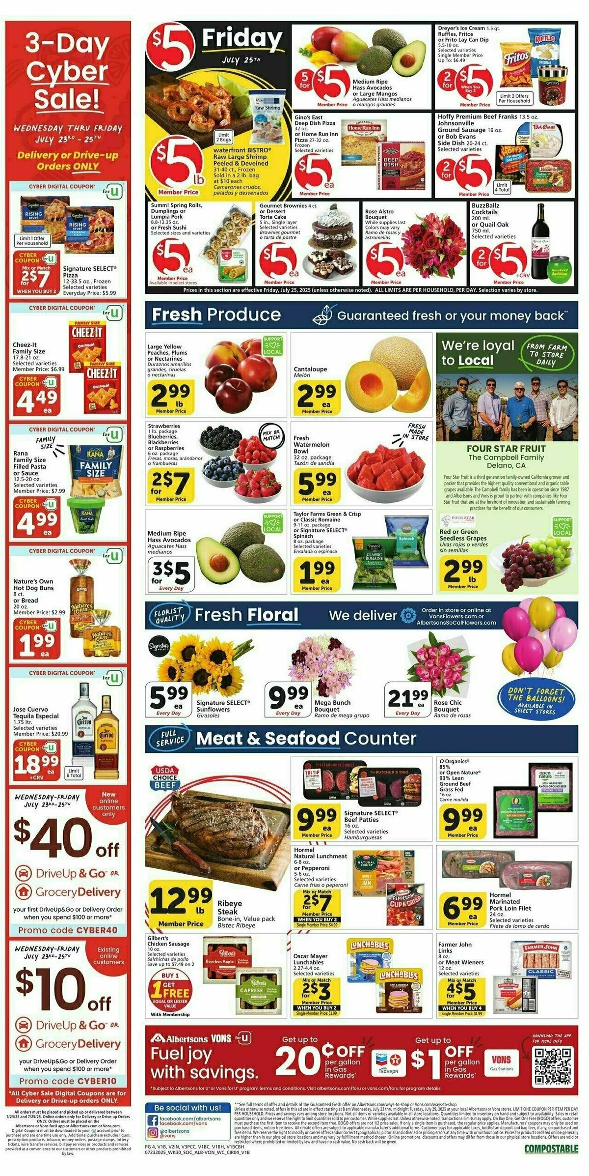 Vons Weekly Ad from July 23