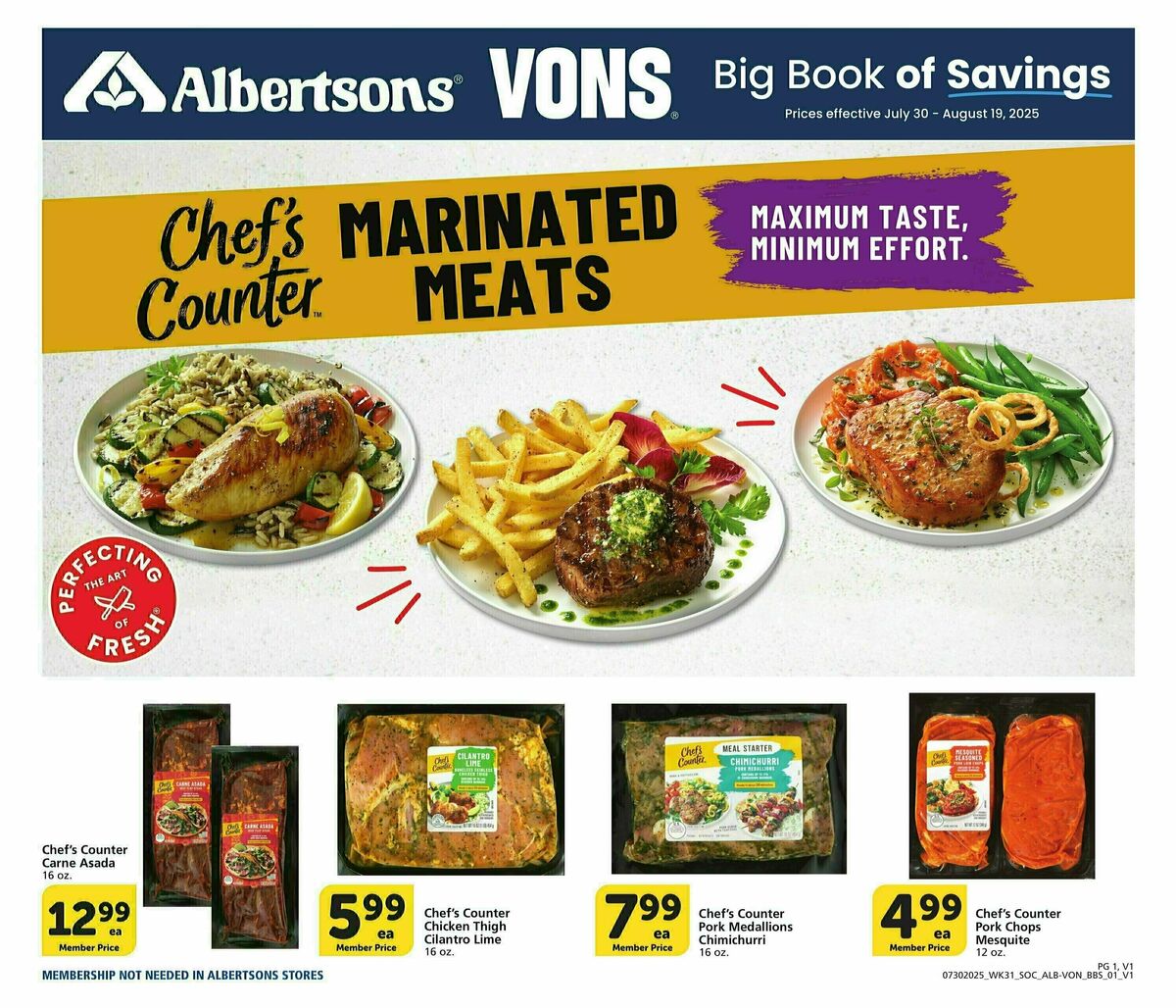 Vons Big Book of Savings Weekly Ad from July 30