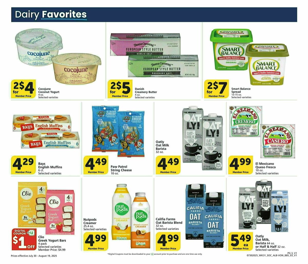 Vons Big Book of Savings Weekly Ad from July 30