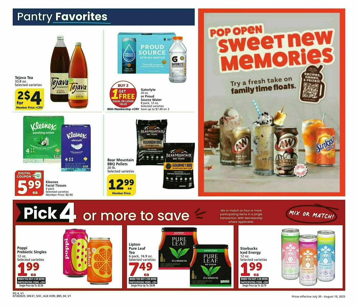 Vons Big Book of Savings Weekly Ad from July 30