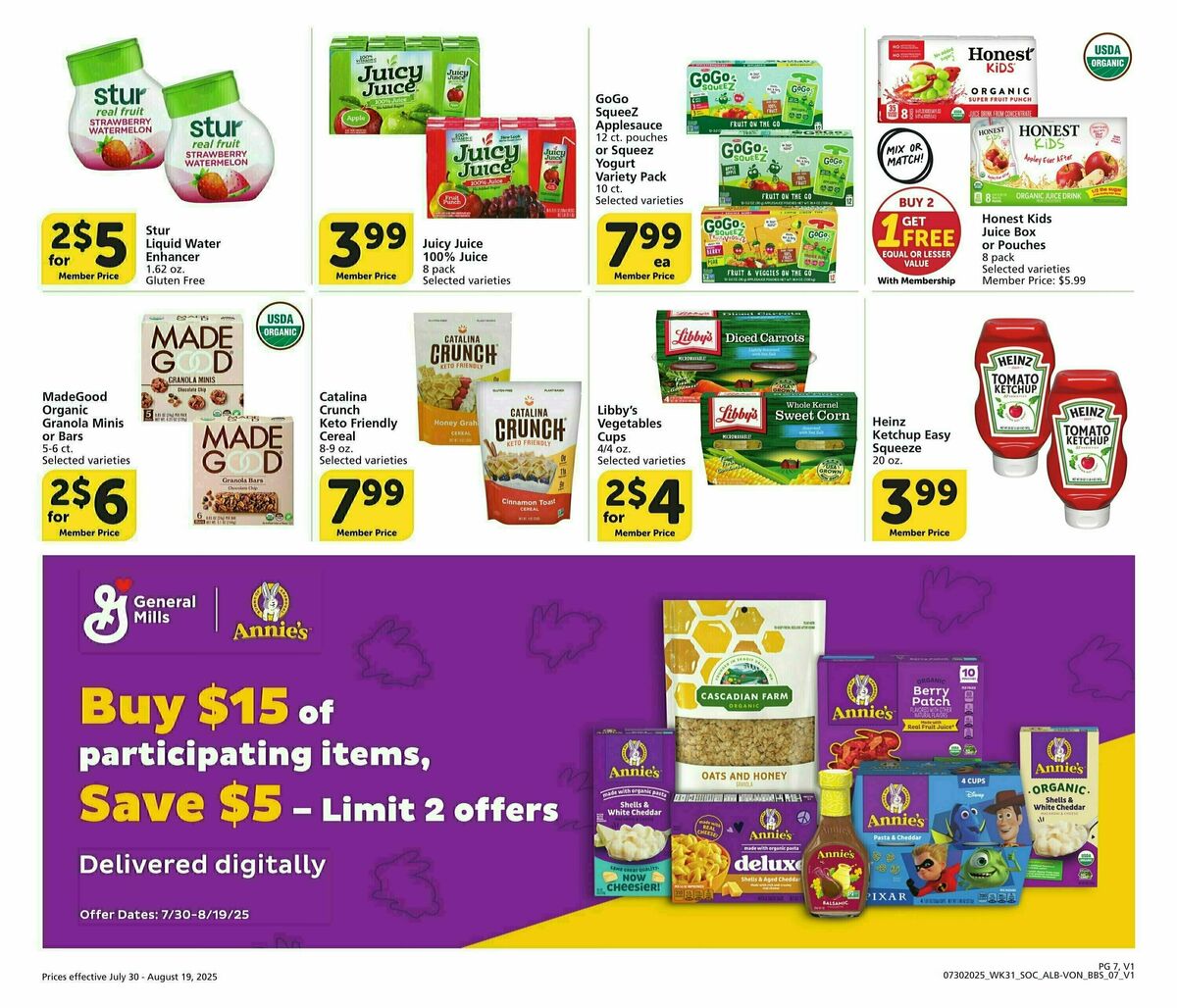 Vons Big Book of Savings Weekly Ad from July 30