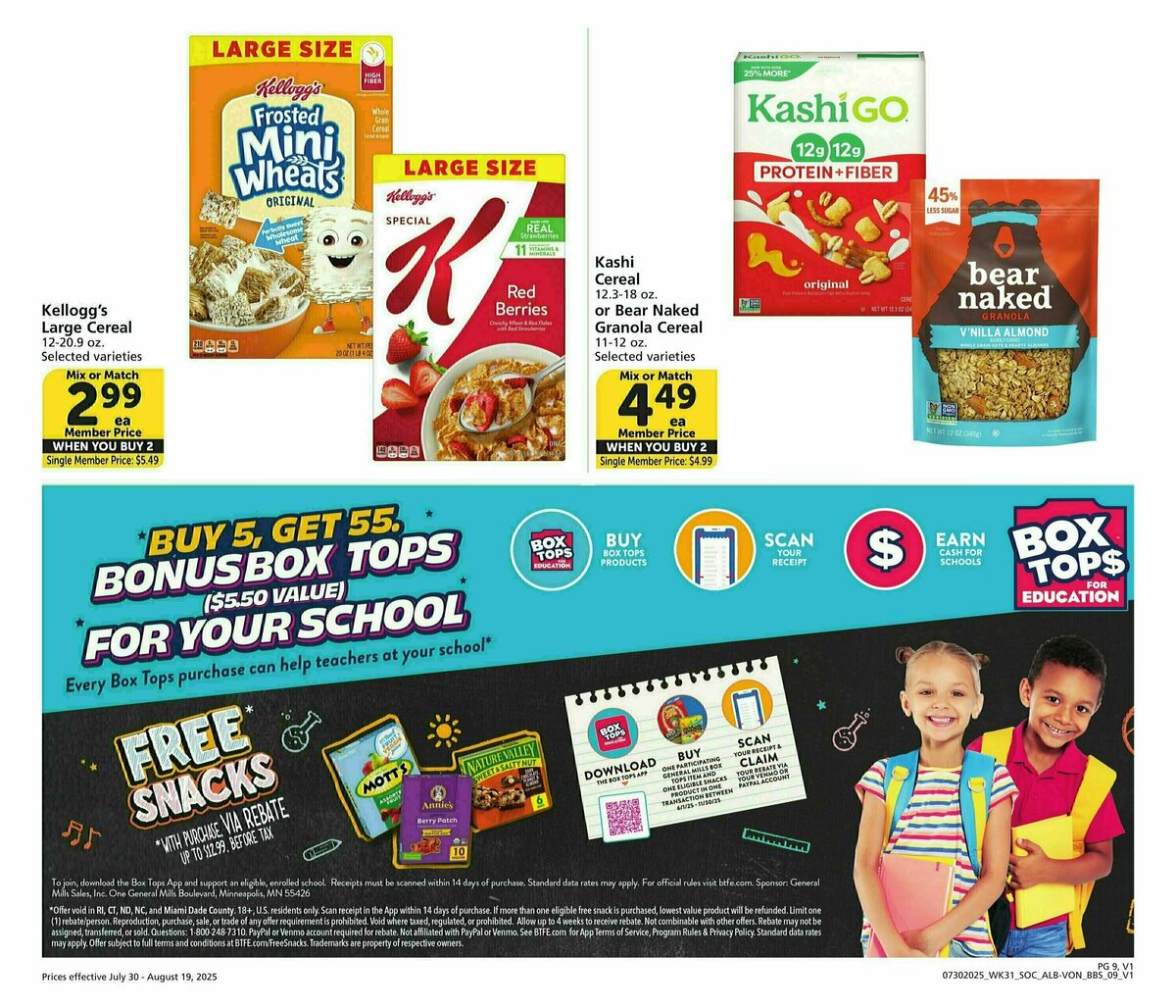 Vons Big Book of Savings Weekly Ad from July 30