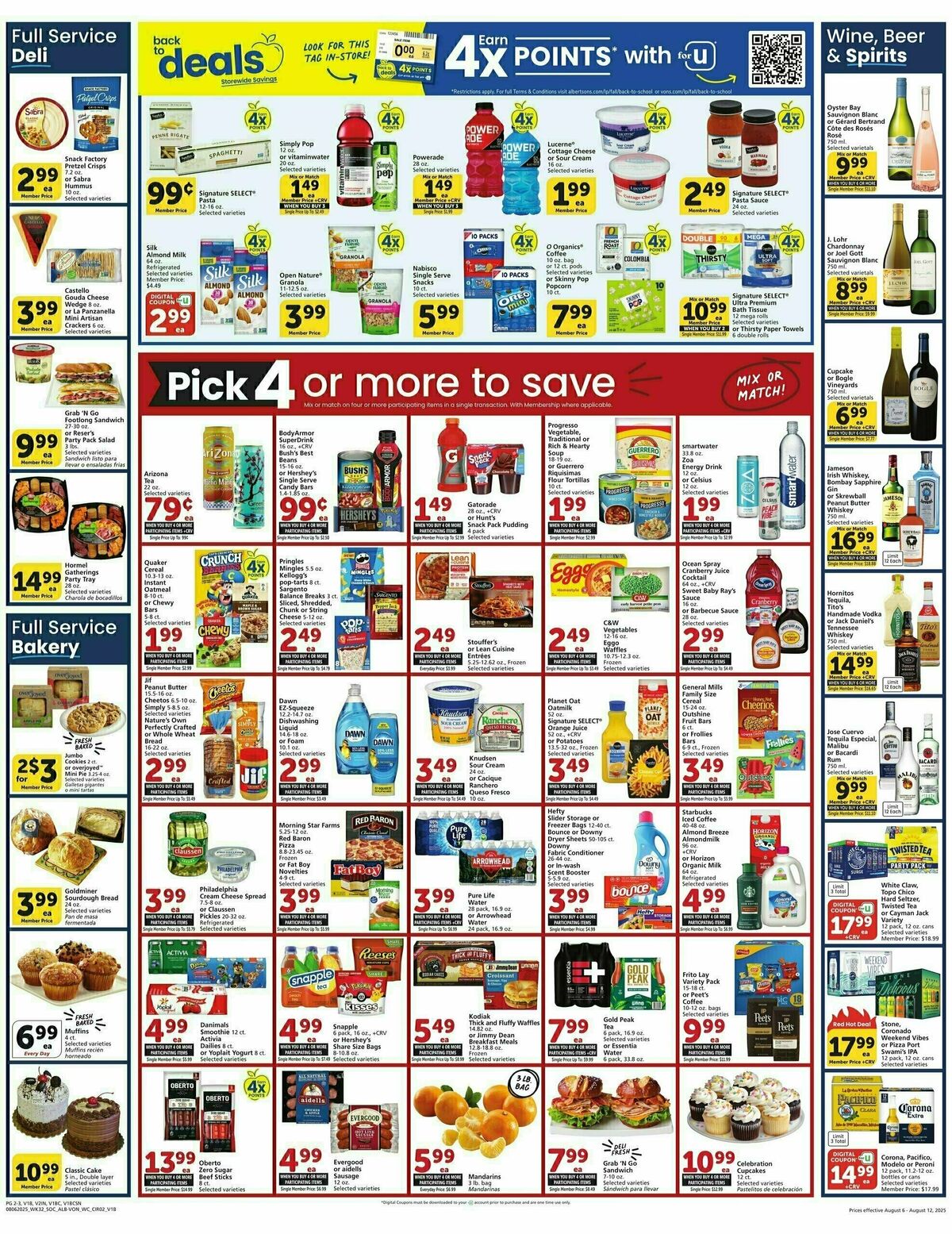 Vons Weekly Ad from August 6