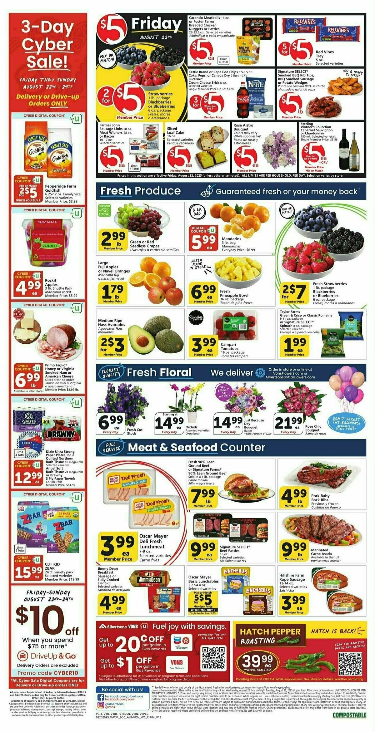 Vons Weekly Ad from August 20