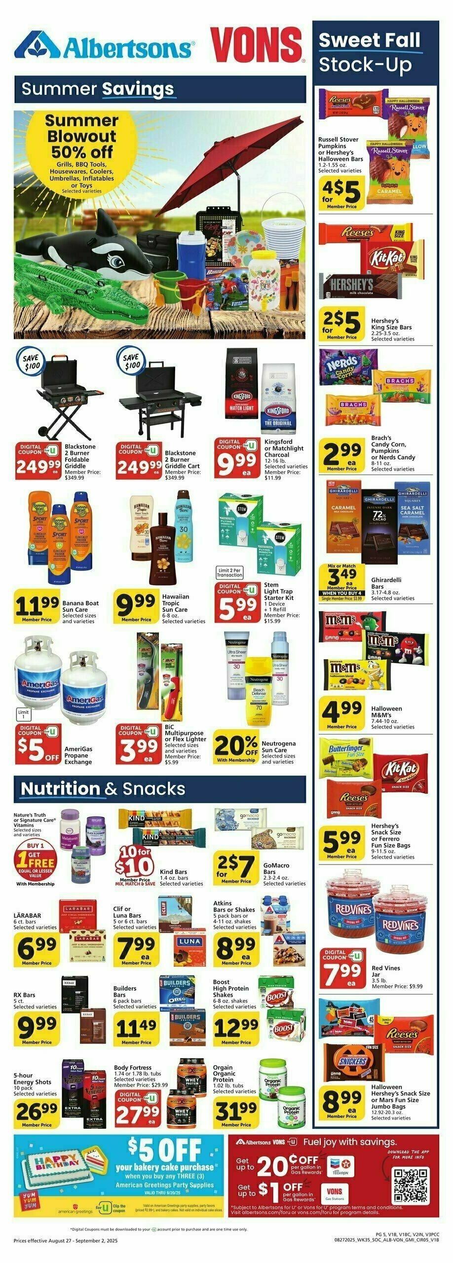 Vons Weekly Ad from August 27